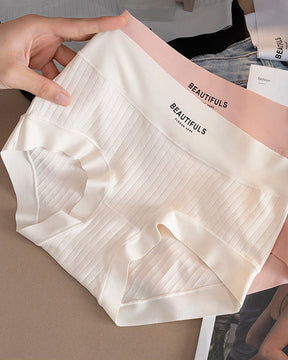 Calcinha de algodão sem costura antibacteriana - [Kit com 5 unidades] + Frete Grátis