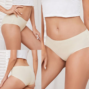 Calcinha Seda Cetim Sem Costura - Kit com 10 Peças