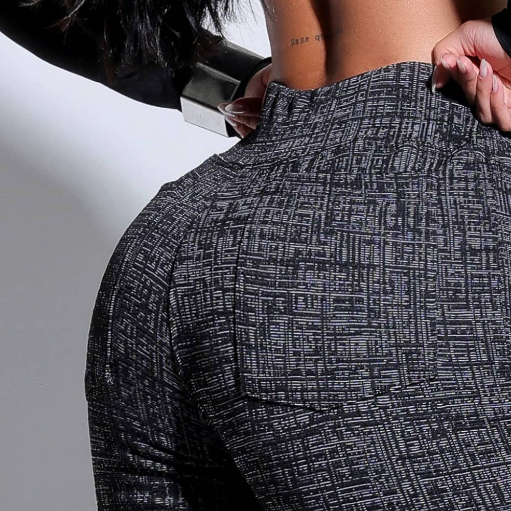 Calça Modeladora Flare Cós Alto Mescla