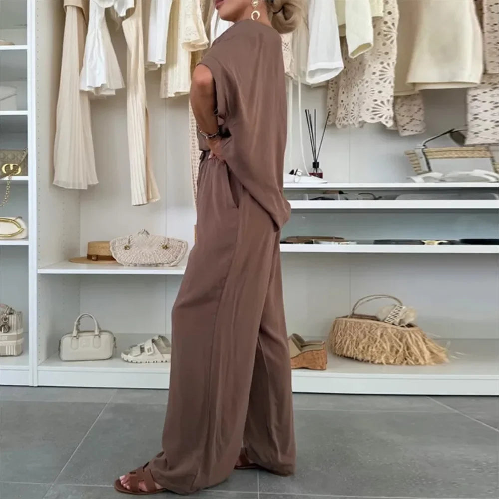 Conjunto Duna™ em Malha Modal Premium om Caimento Solto / Minimalismo Versátil para Todas as Ocasiões!