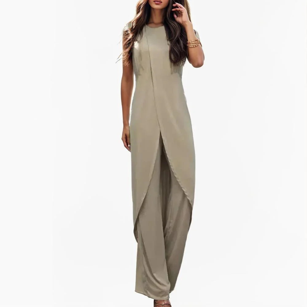 Conjunto Élise™ em Malha Fresca com Sobreposição Elegante / Conforto e Estilo para Todas as Ocasiões!